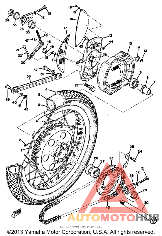 Переднее колесо