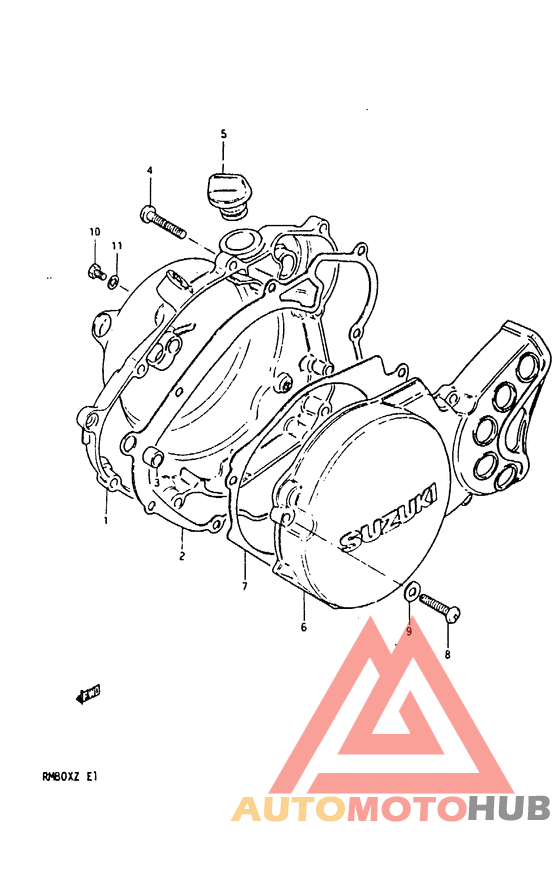 Crankcase cover ass`y  (v