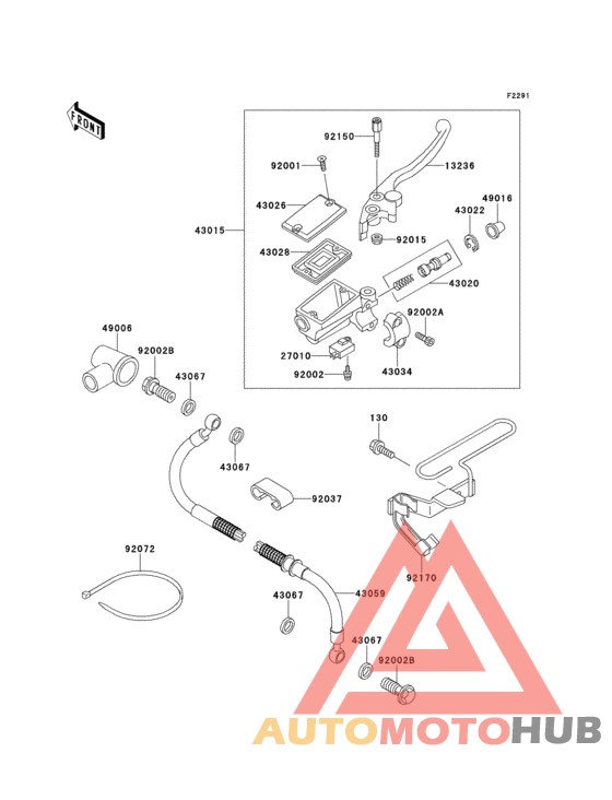 Front master cylinder(kle500-a1)