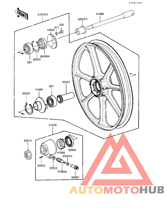 Front wheels/hub