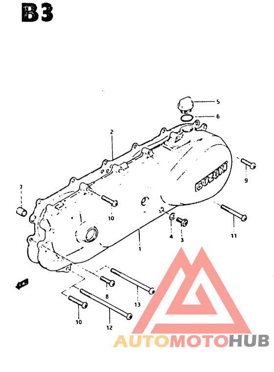 Crankcase left cover