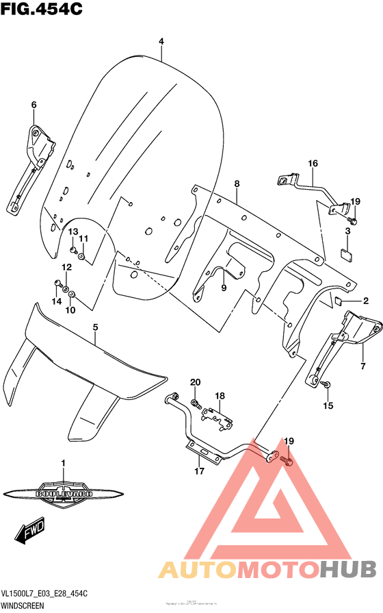 Windscreen (Vl1500Tl7 E28)
