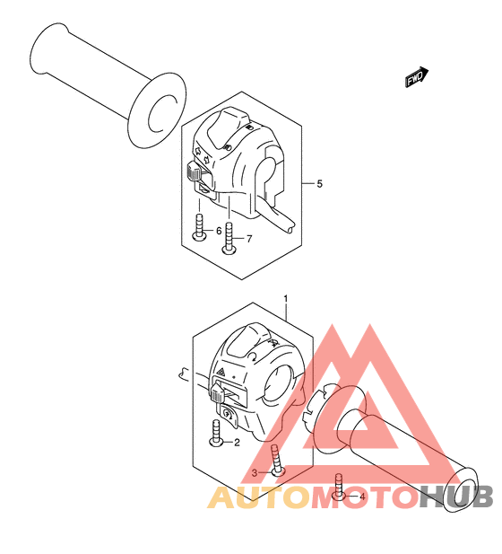 Рулевой переключатель