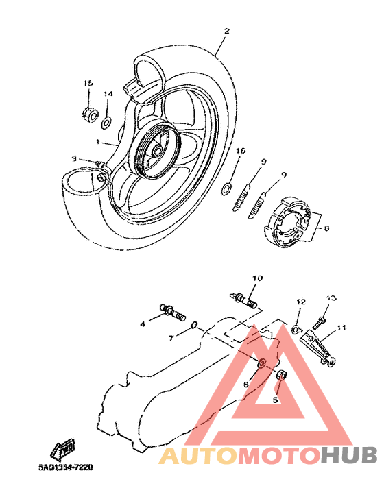 Переднее колесо