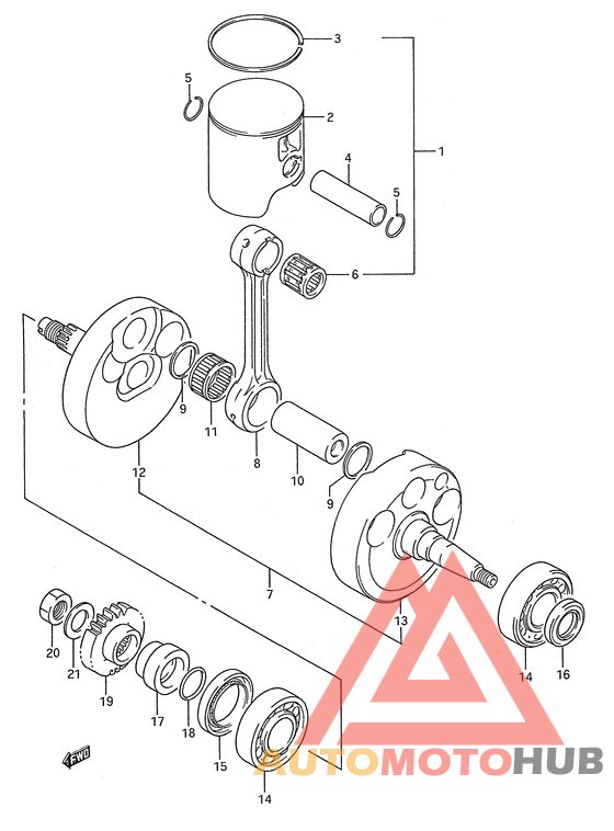 Вал коленчатый