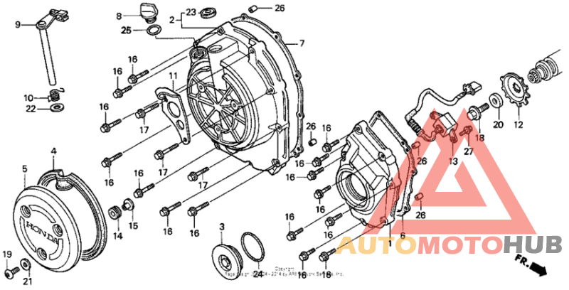 Right crankcase cover 96-97