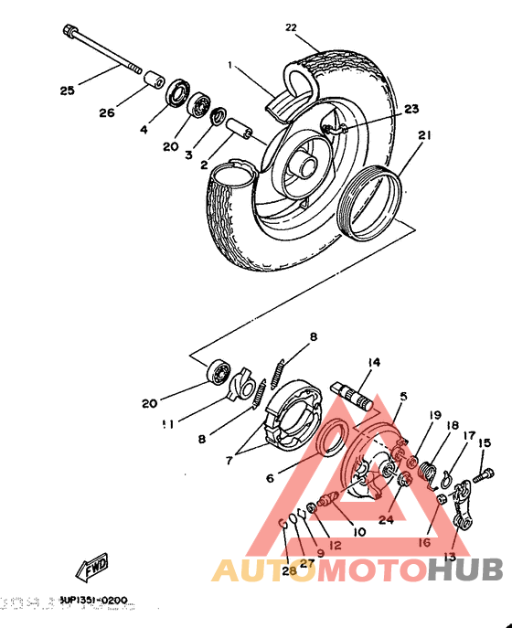 Переднее колесо