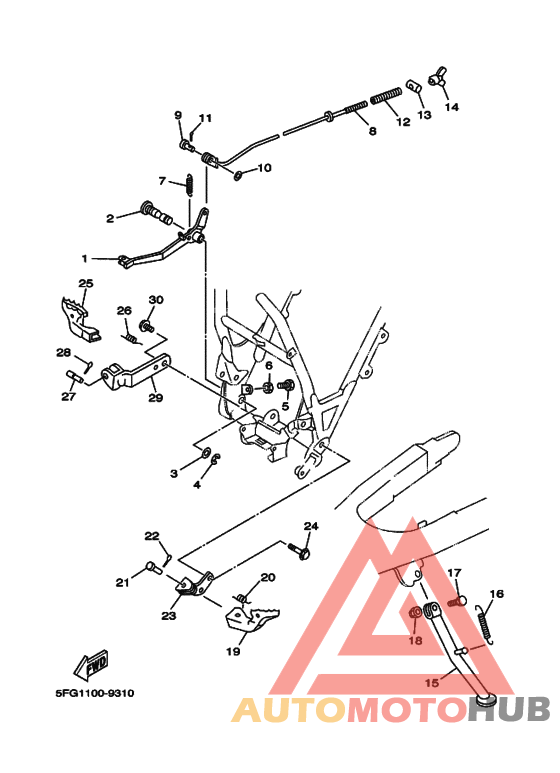 Support & repose pied