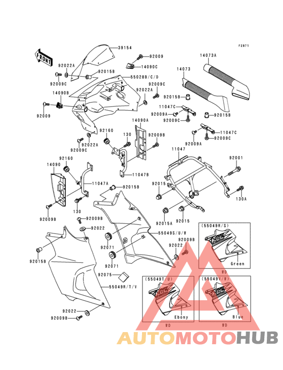 Cowling(1/2)(kle500-a5)