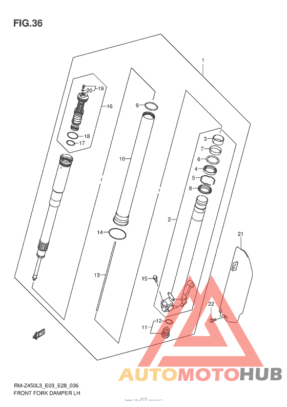 Front Fork Damper Lh