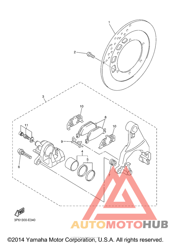 Задний суппорт