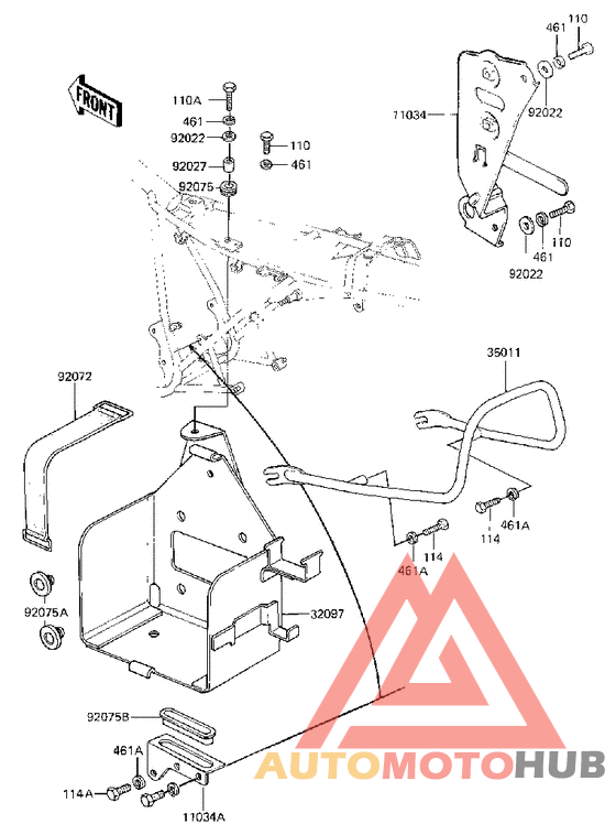 Battery case/electro bracket