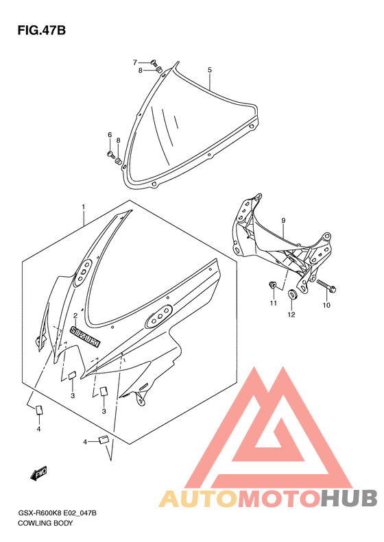 Cowling body