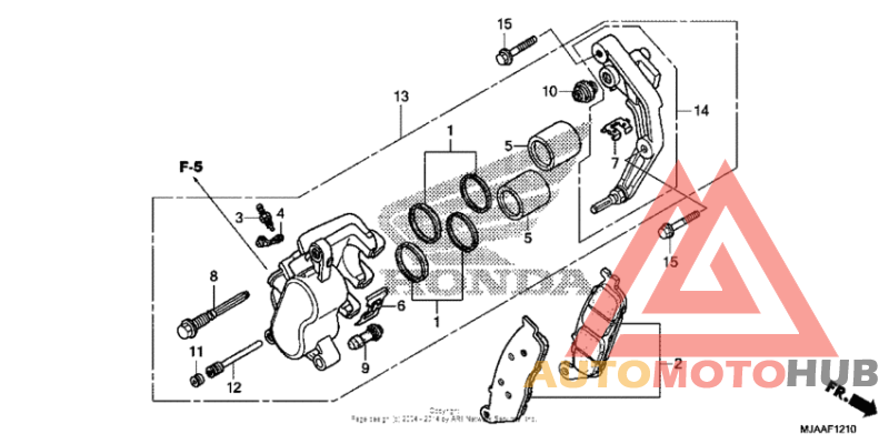 Front brake caliper (1)