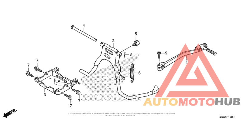 Stand + Kick Starter Arm