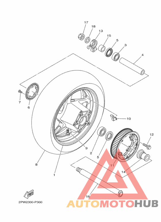 Переднее колесо