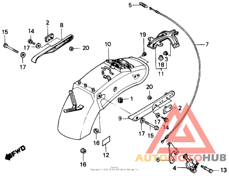 Задний бампер