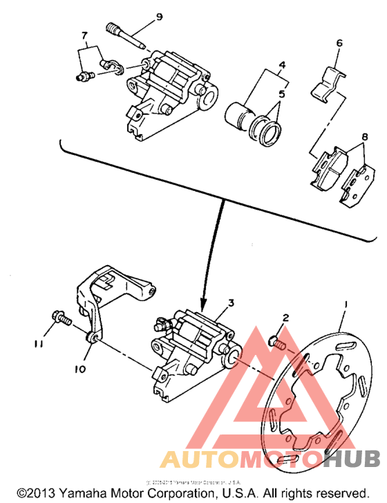 Задний суппорт