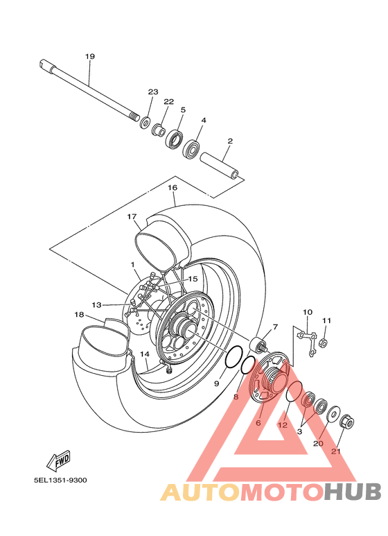 Переднее колесо