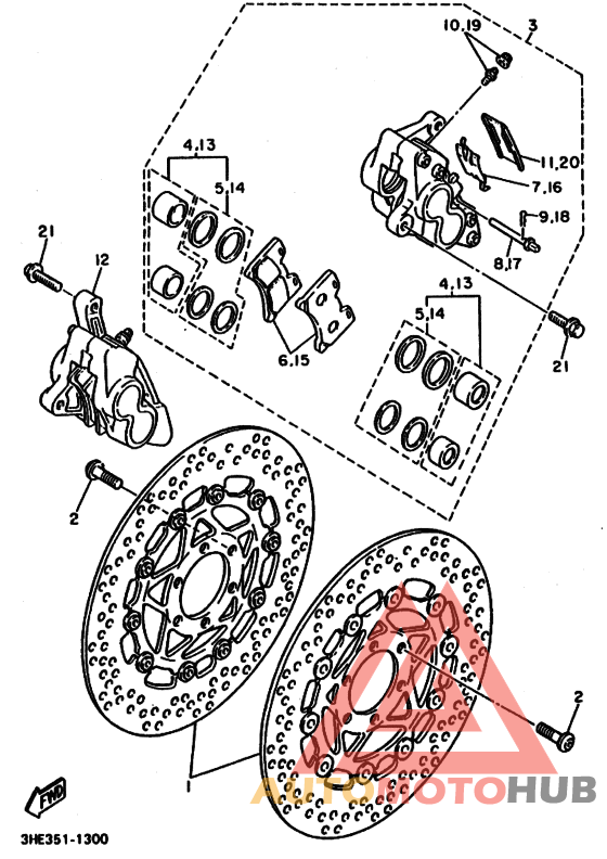 Передний суппорт
