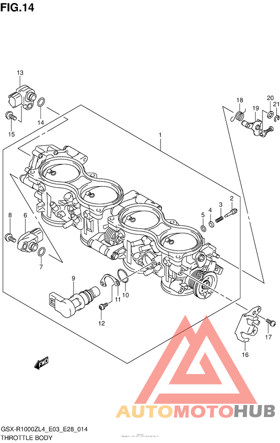 Throttle Body (Gsx-R1000Zl4 E33)