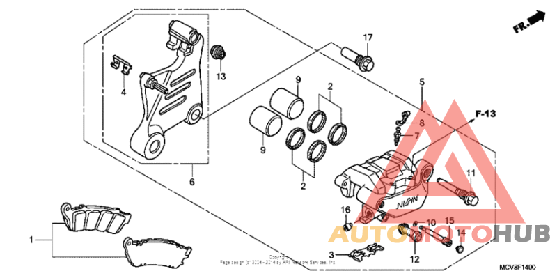 Задний суппорт