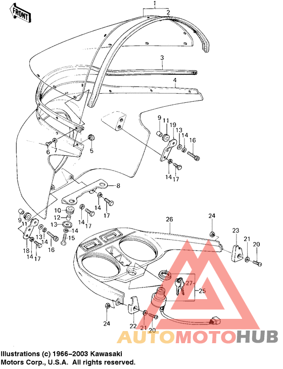 Fairing/ignition switch
