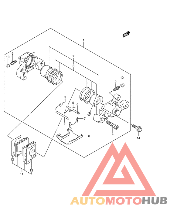 Задний суппорт