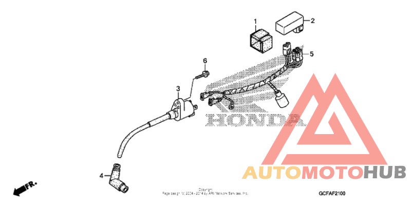 Wire harness + ignition coil