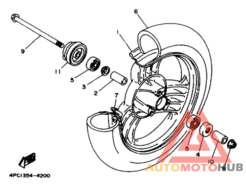 Переднее колесо
