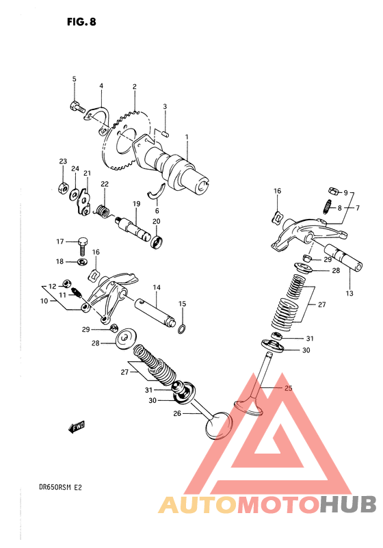 Распределительный вал-клапаны