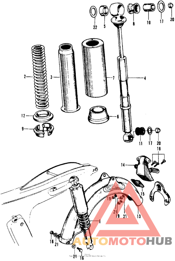 Задние амортизаторы