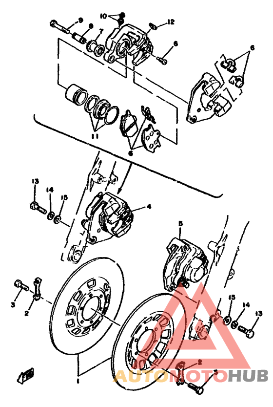 Front brake . caliper
