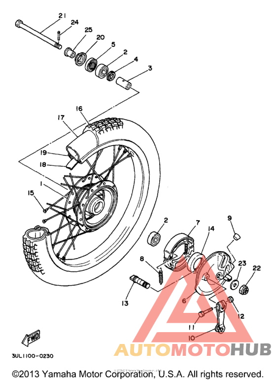 Переднее колесо
