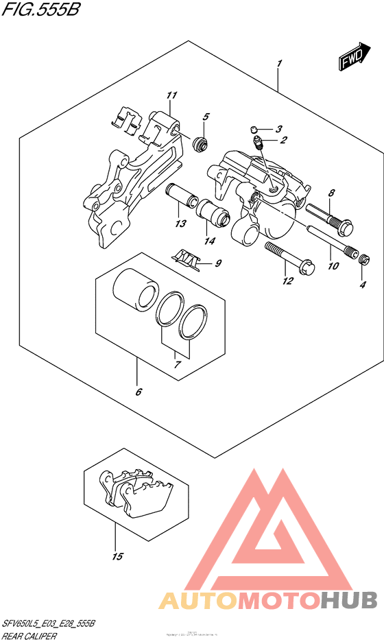 Rear Caliper (Sfv650L5 E28)