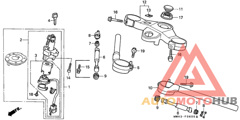 Handle pipe/top bridge