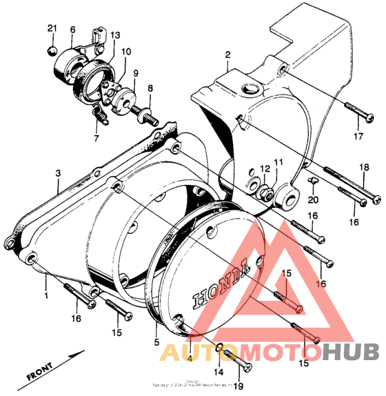 Left crankcase cover + rearcover