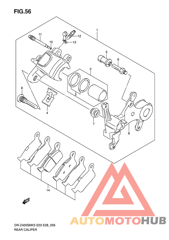 Задний суппорт