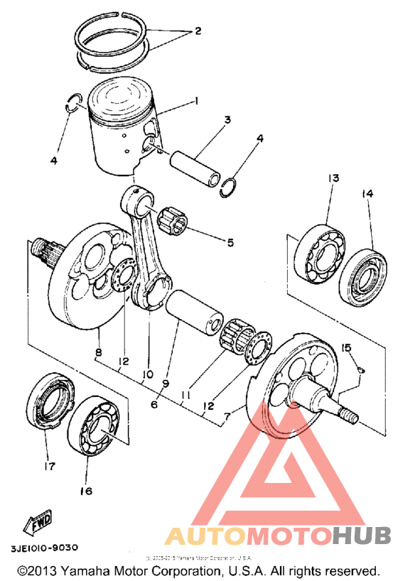 Crankshaft-piston