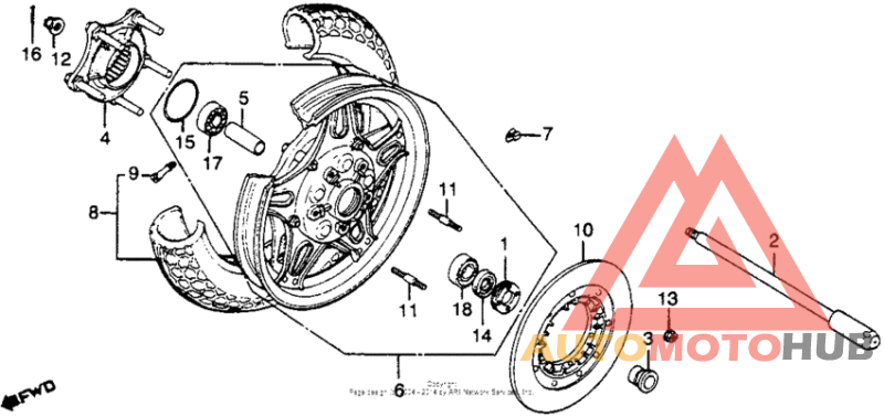 Переднее колесо