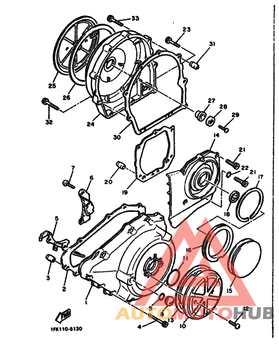 Crankcase cover ass`y  (v