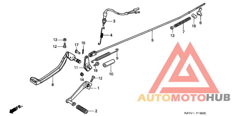 Brake pedal assy