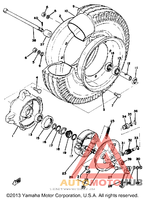 Переднее колесо