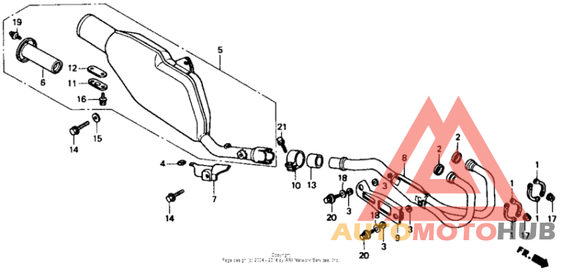 Exhaust muffler 91-92