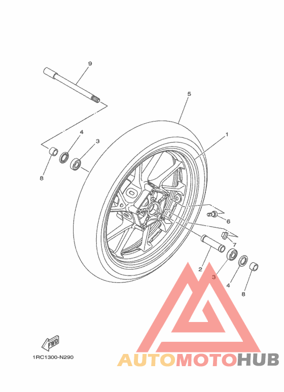 Переднее колесо