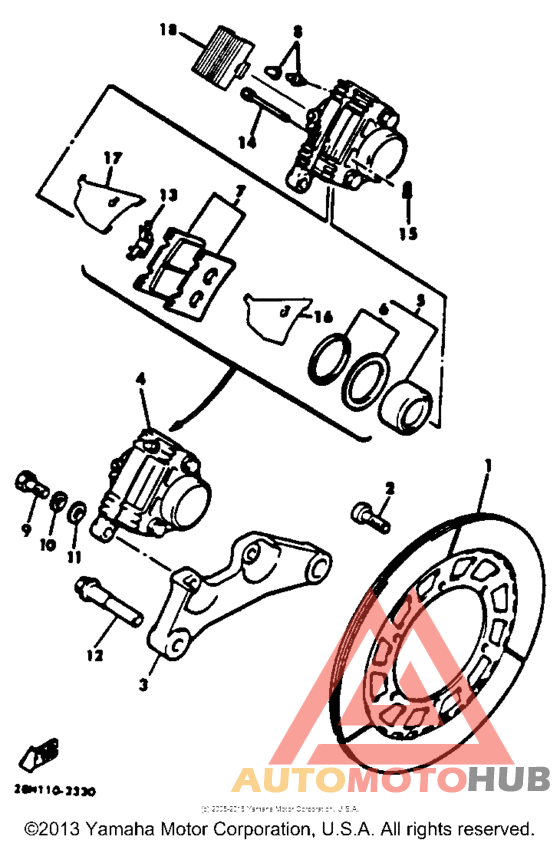 Rear brkae caliper