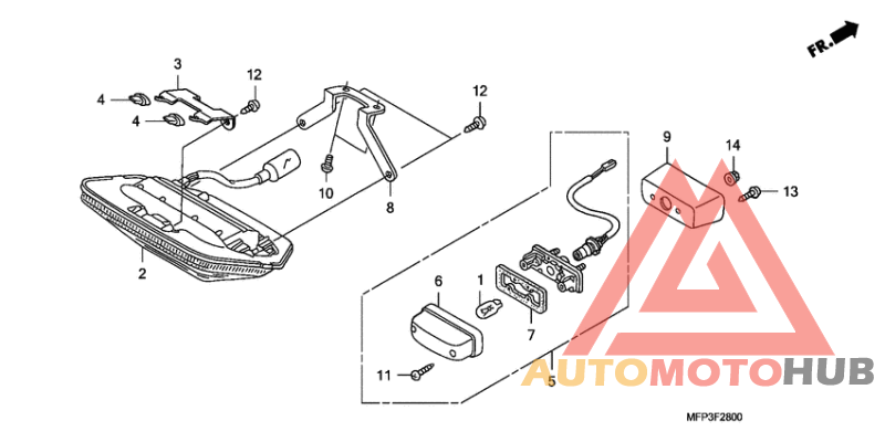 Taillight unit ass`y