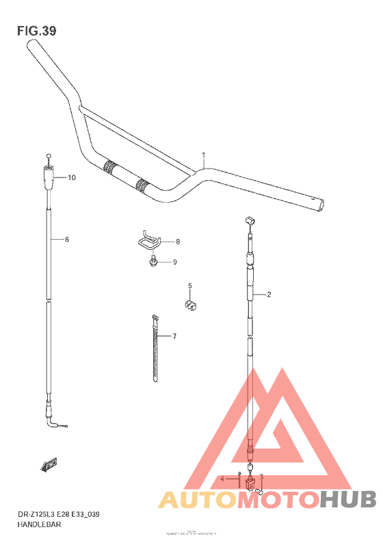 Handlebar (Dr-Z125Ll3 E28)