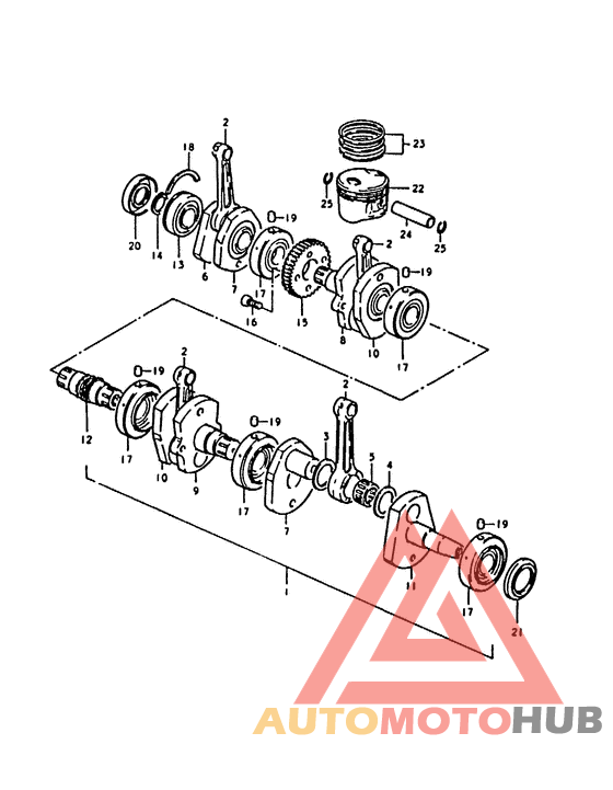 Вал коленчатый