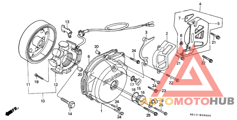 Left crankcase cover/ generator